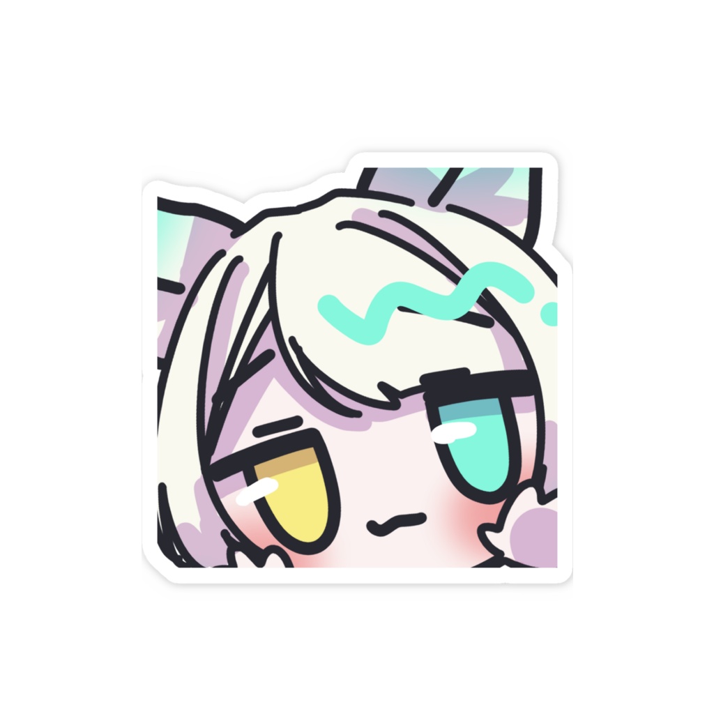 稲荷るゐ スマホステッカー ばあ!