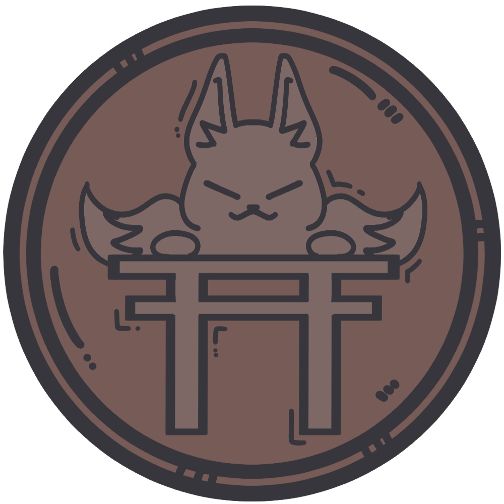 稲荷るゐ コイン風缶バッジ