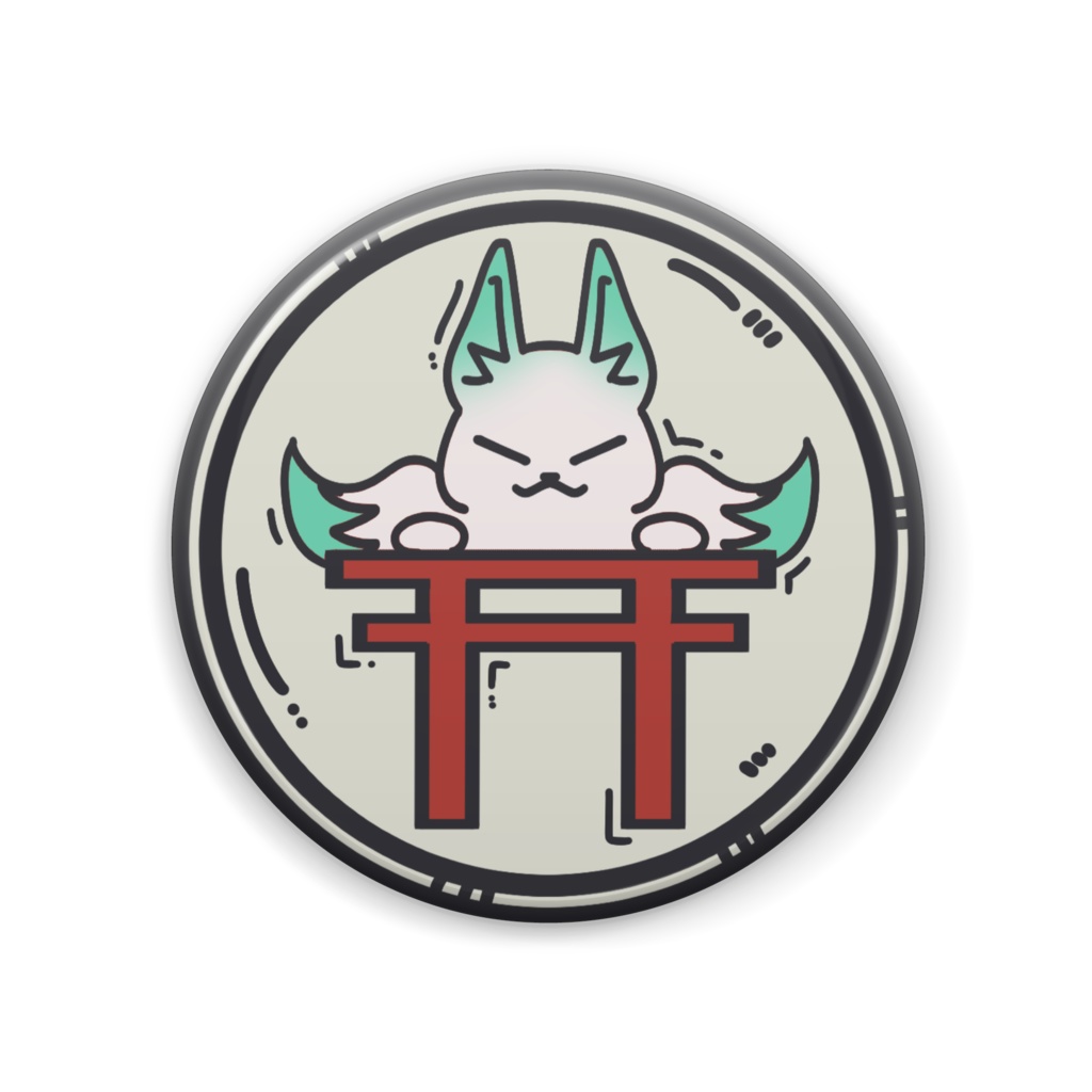 稲荷るゐ　コイン風缶バッジ