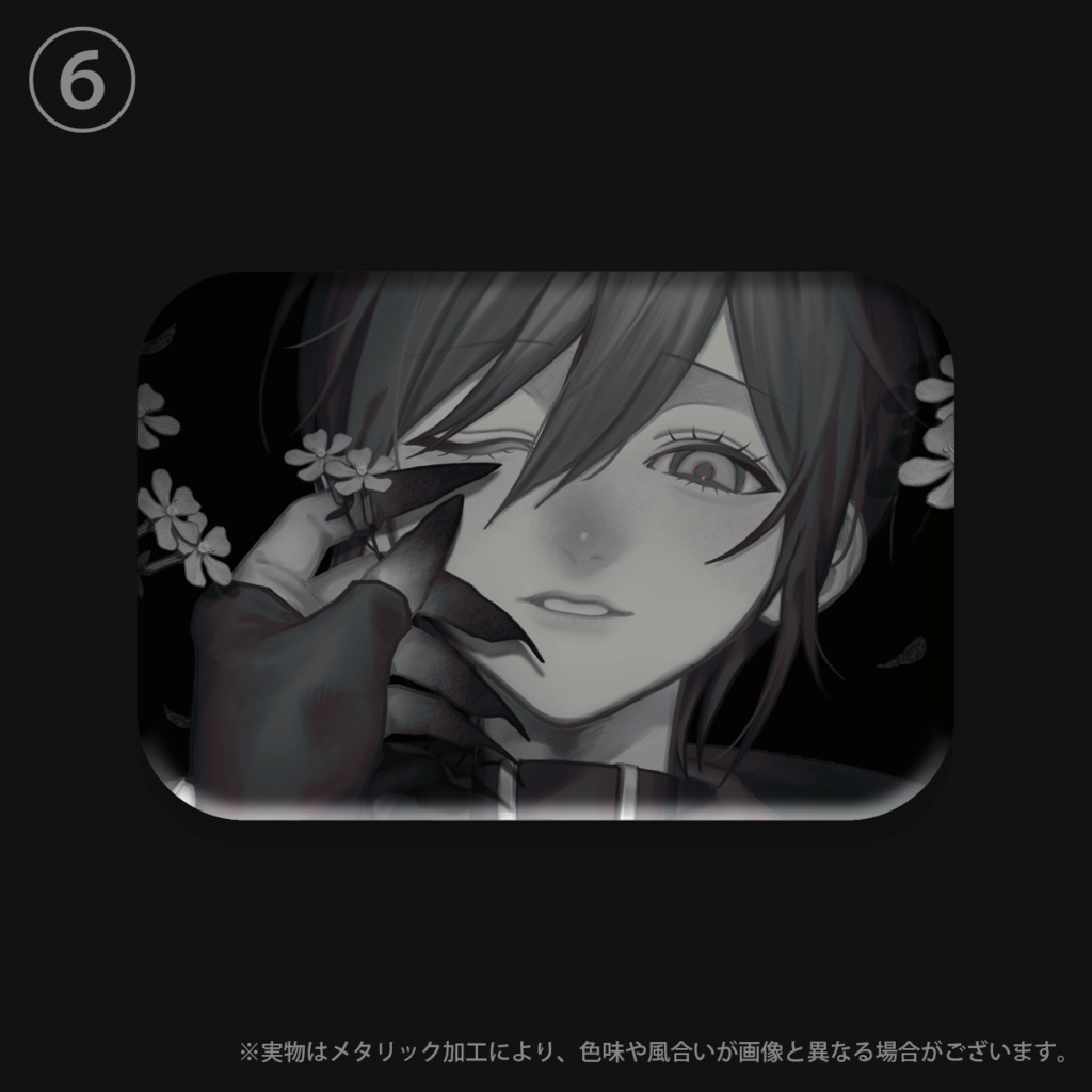 メタリック缶バッチ/全6種