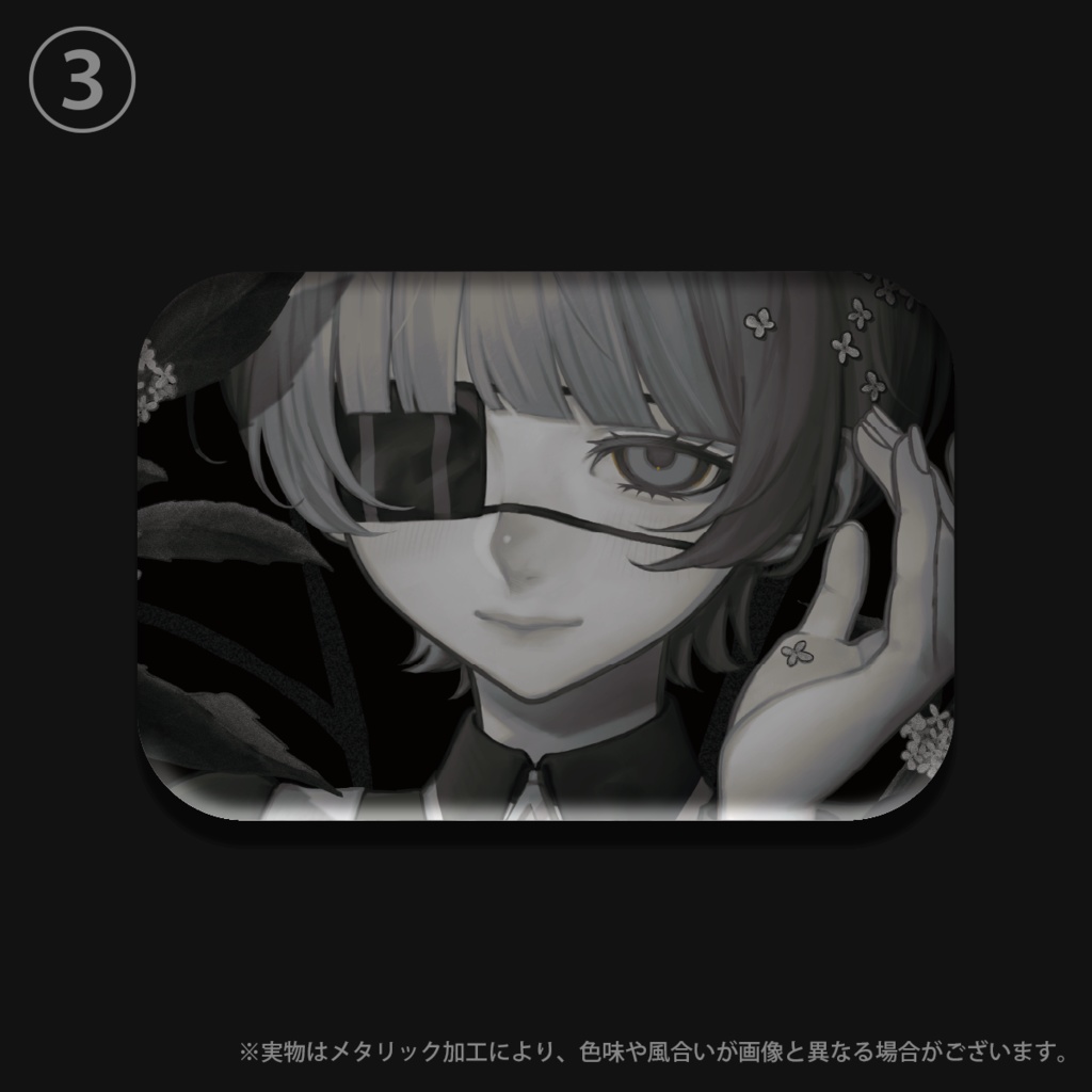 メタリック缶バッチ/全6種