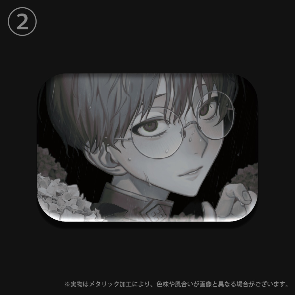 メタリック缶バッチ/全6種