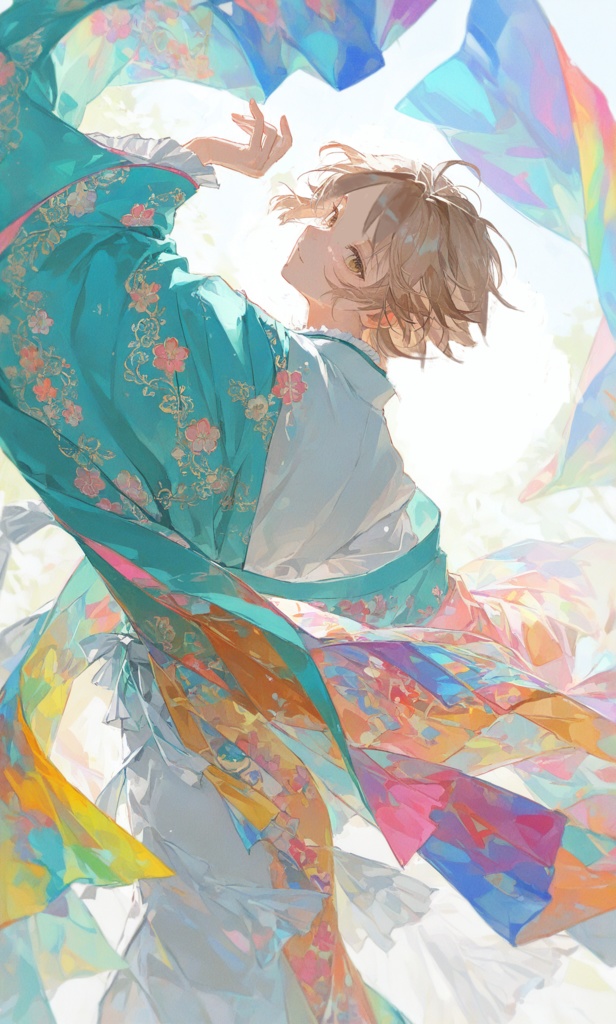 【非公式】夏目貴志-極彩色の半衿【グッズ】