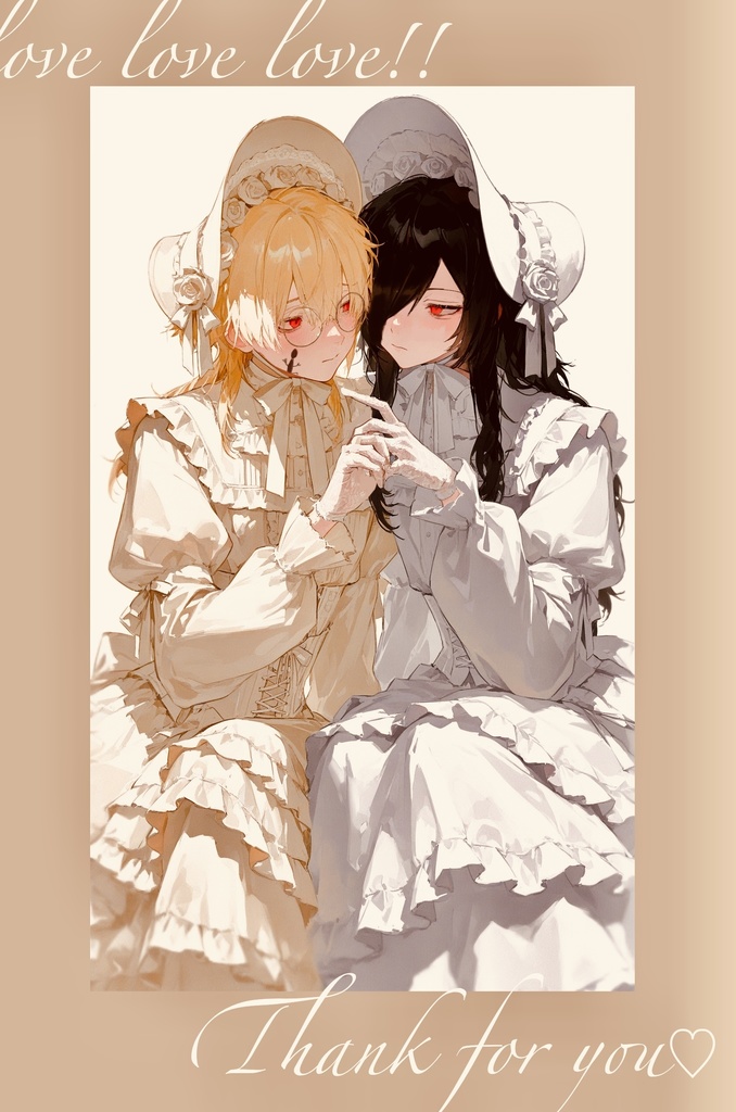 【非公式】名的名(的場静司・名取周一)女装チェキ風スマホステッカー【グッズ】