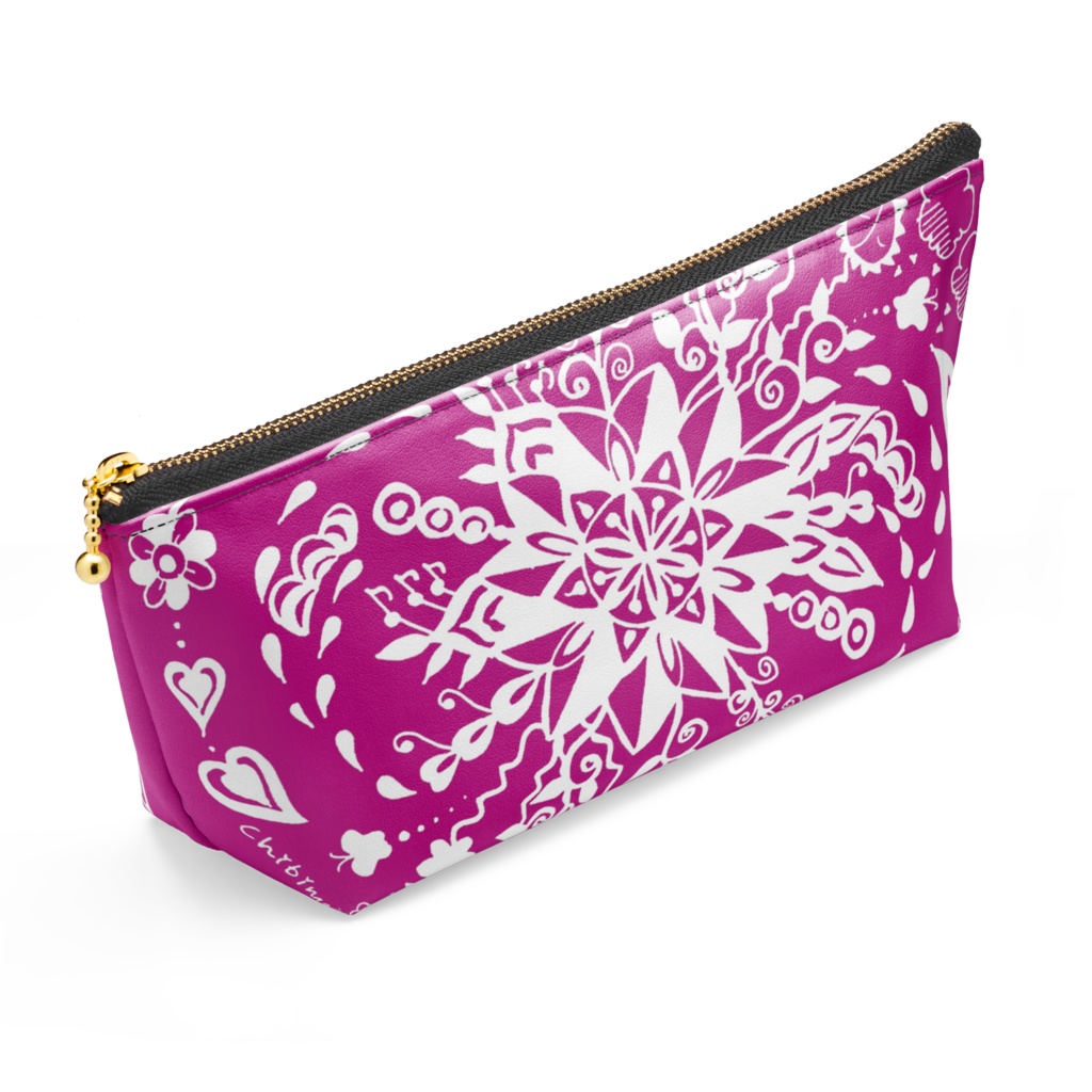 パターンアート柄ポーチ