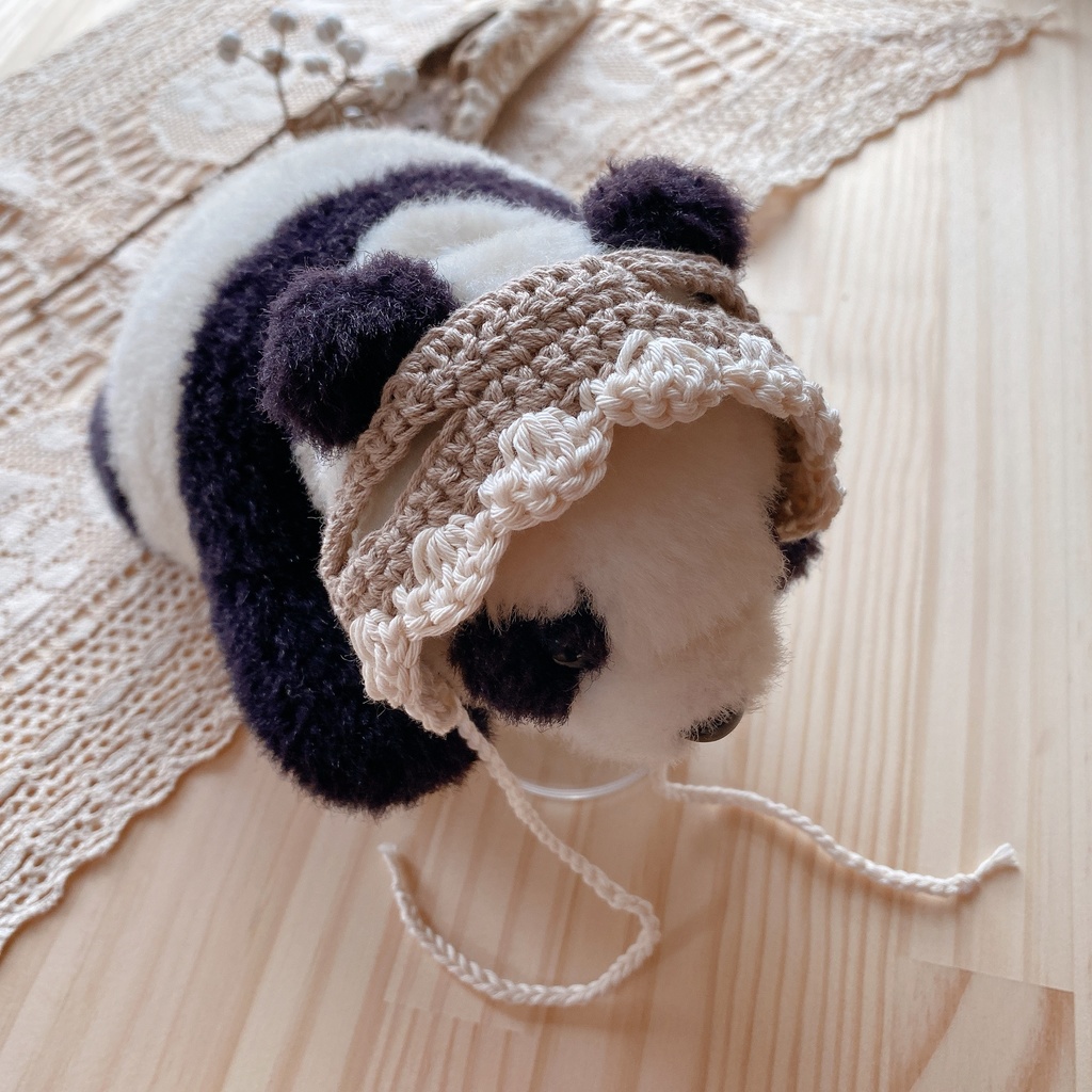 あったか手編みヘッドドレス