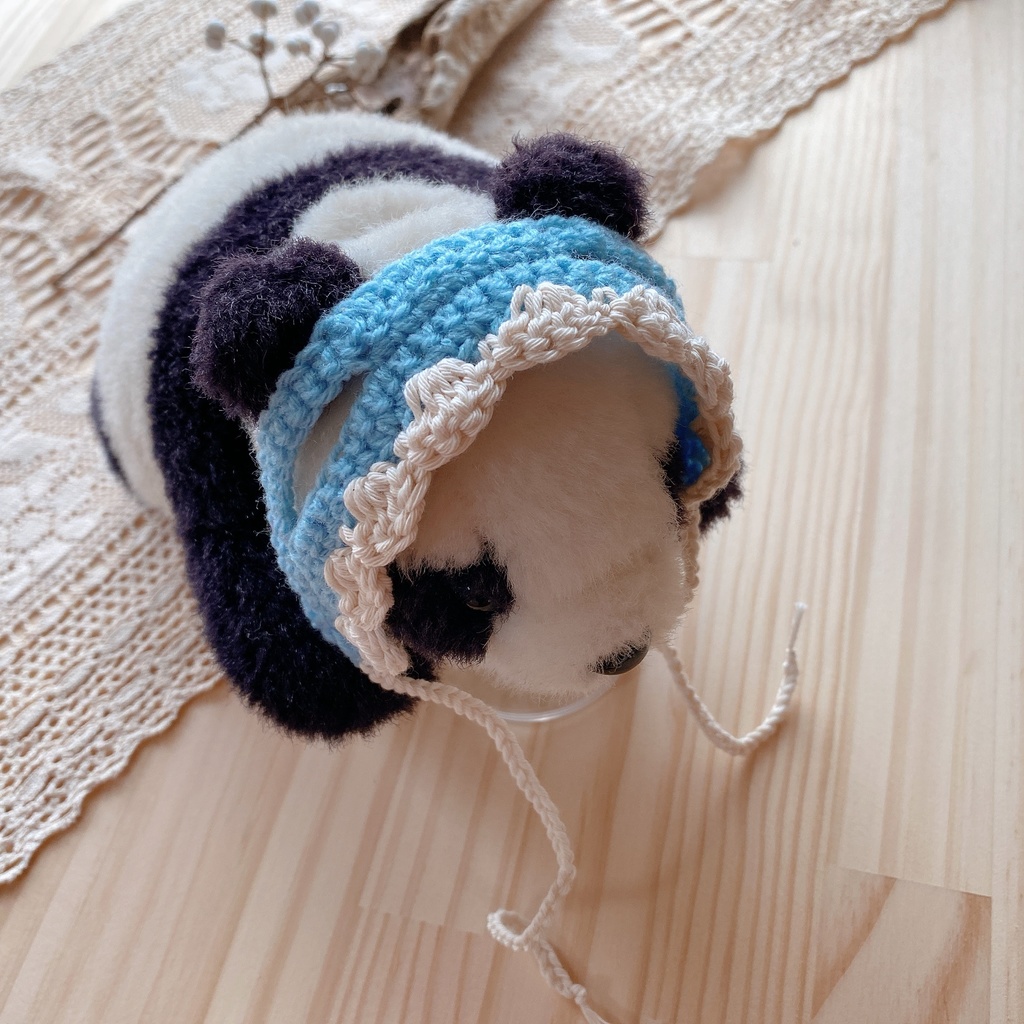 あったか手編みヘッドドレス