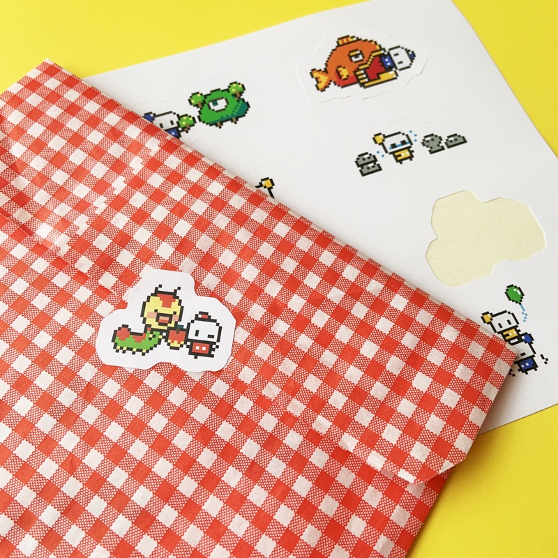 (セール中)『まめロボ探検隊』シール