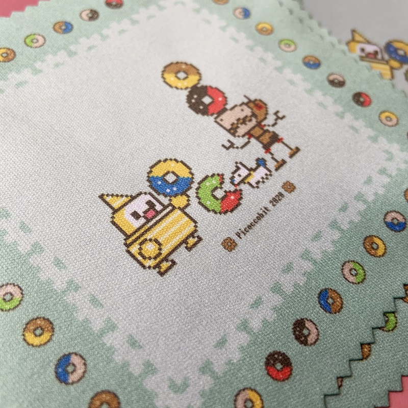 ドーナツパーティメガネ拭き(マルチクロス)