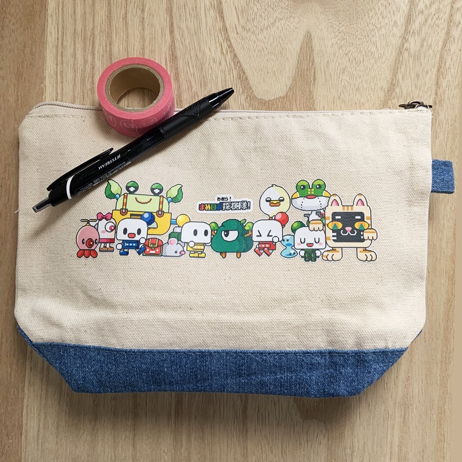 『まめロボ探検隊』キャンバスポーチ