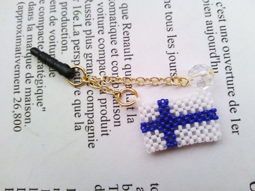 【再販】北欧国旗イヤホンジャックアクセサリー