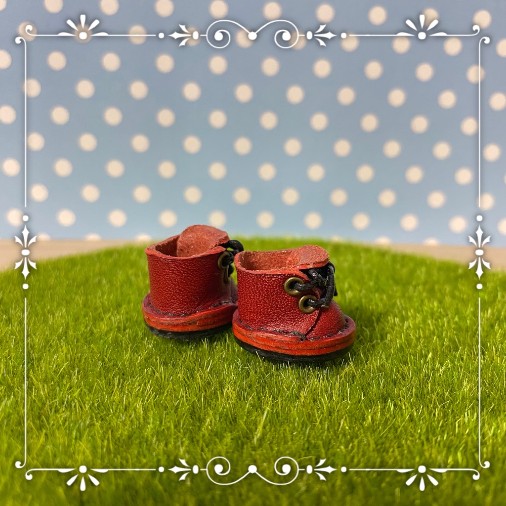 10cmぬい用お靴(Red berry)