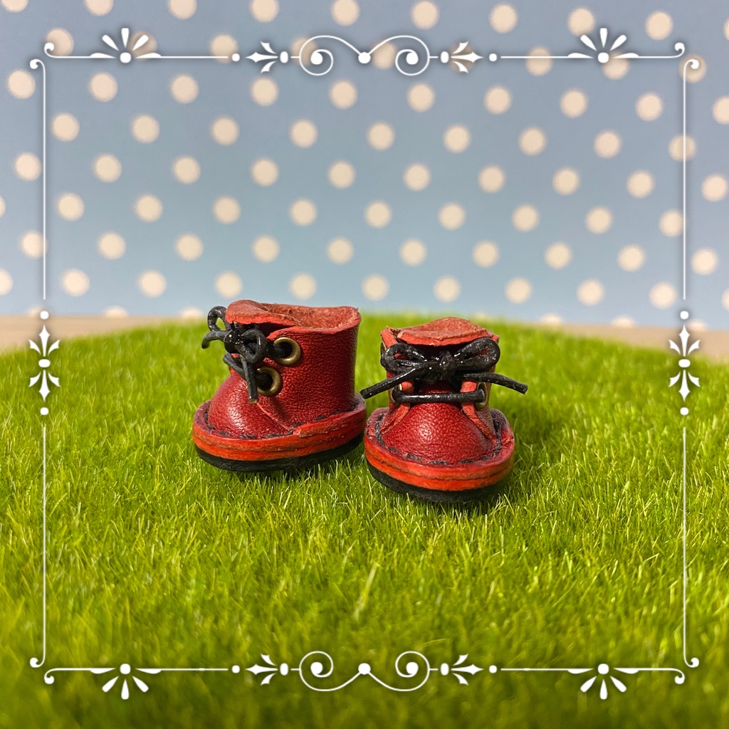 10cmぬい用お靴(Red berry)