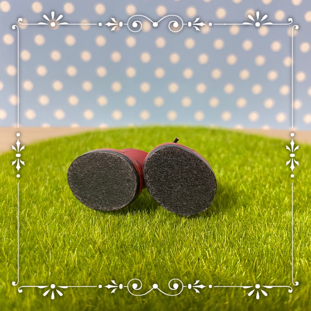 10cmぬい用お靴(Red berry)