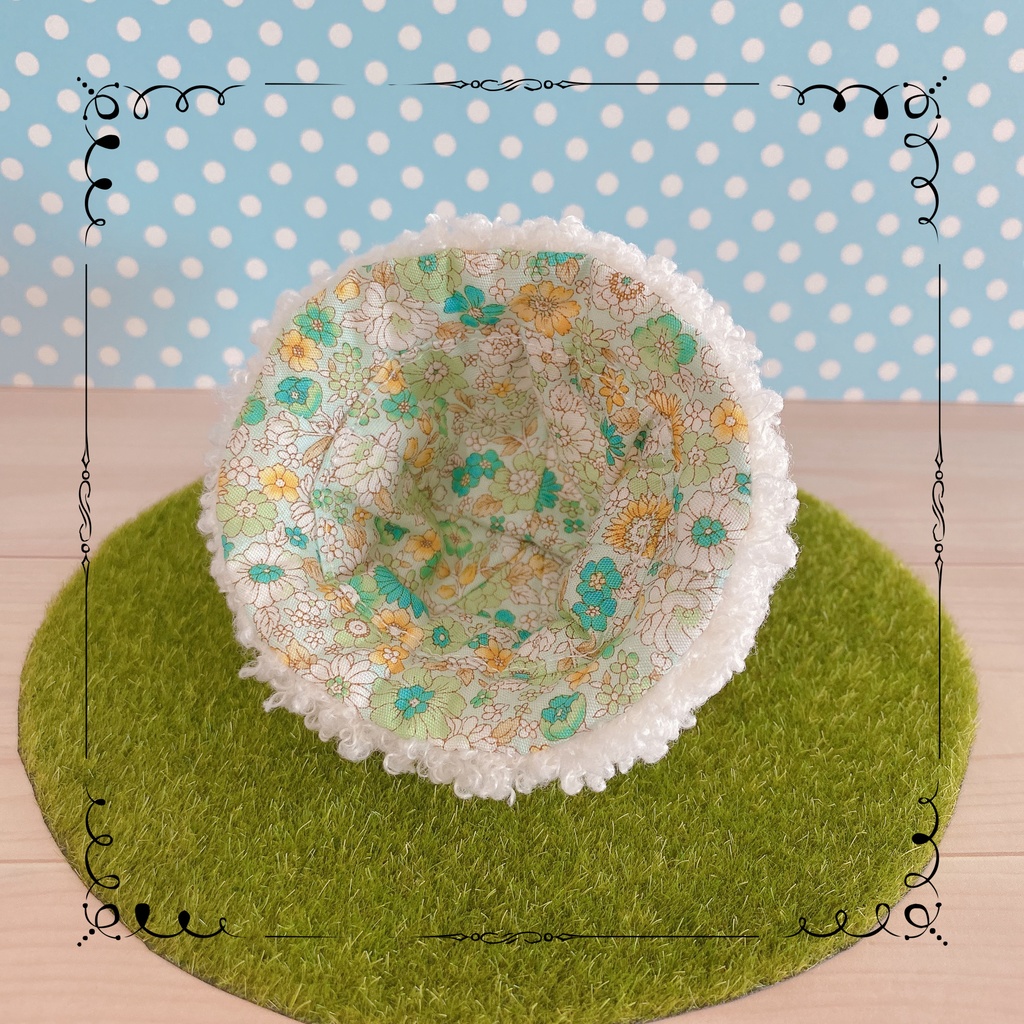 10cmぬい用 シロクマちゃん帽子