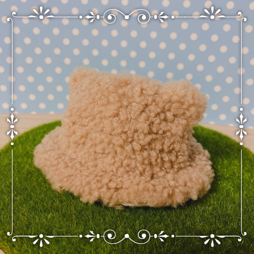 10cmぬい用 グリズリー帽子