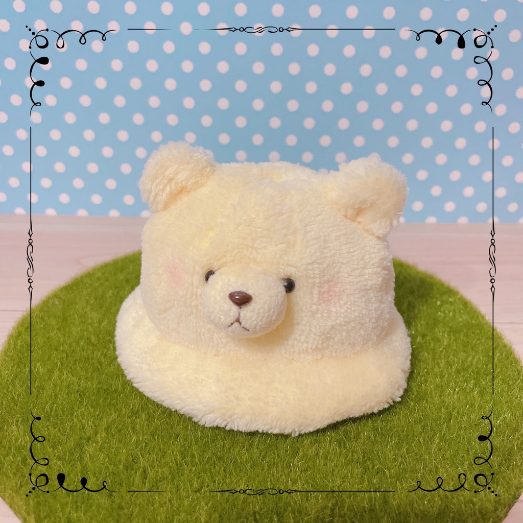 10cmぬい用 くまちゃん帽子(Yellow)