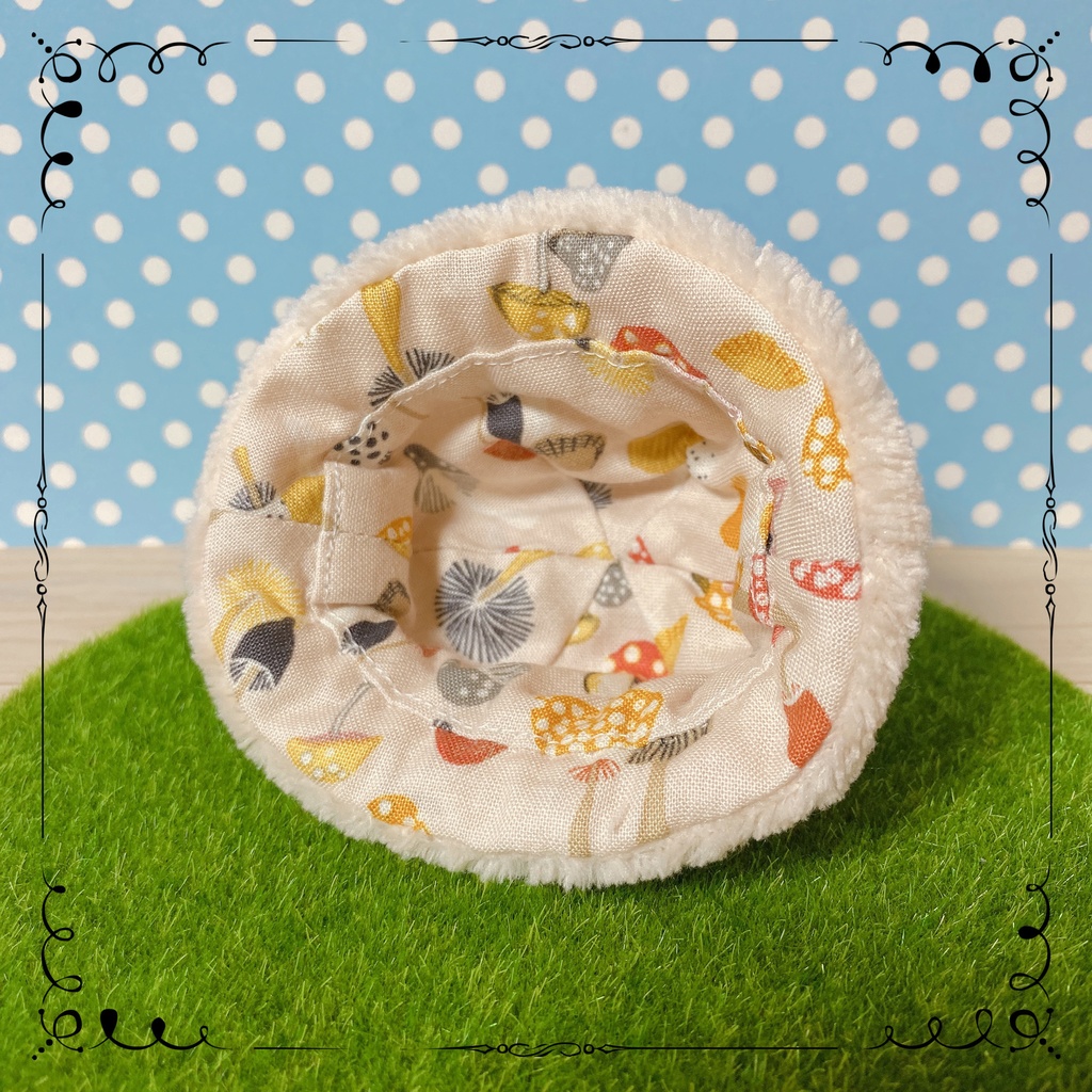 10cmぬい用 くまちゃん帽子(Shell Pink)