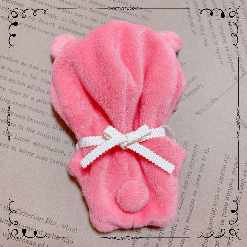 ドンぬい用 くまちゃん着ぐるみ(Coral Pink)