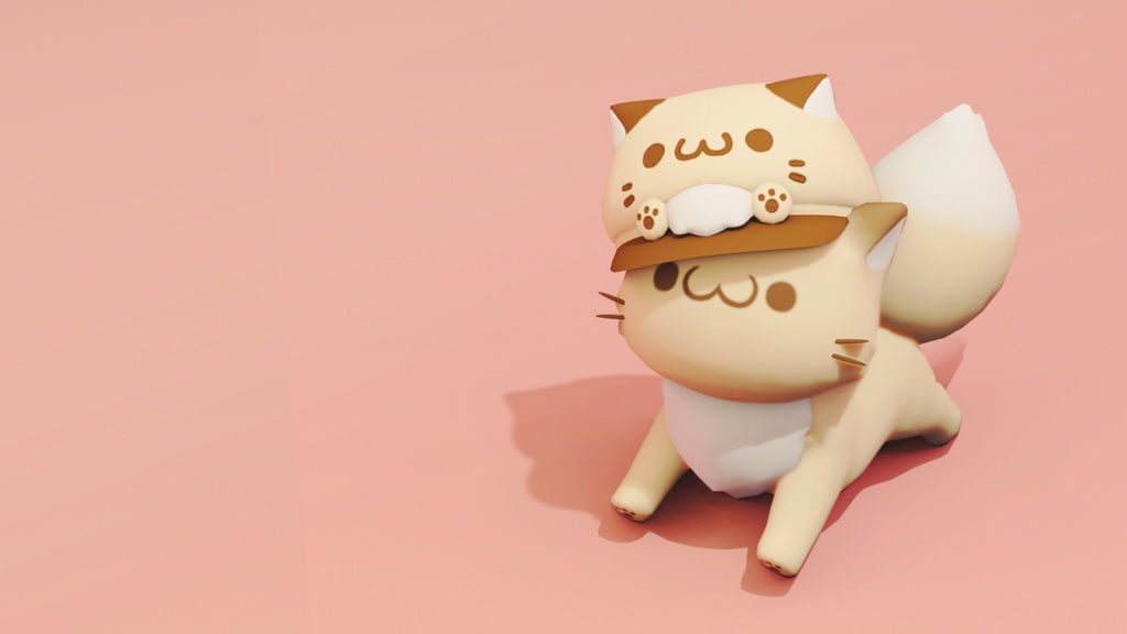 【VRChat向けアクセサリー】こんこんきちゅねのぼうし