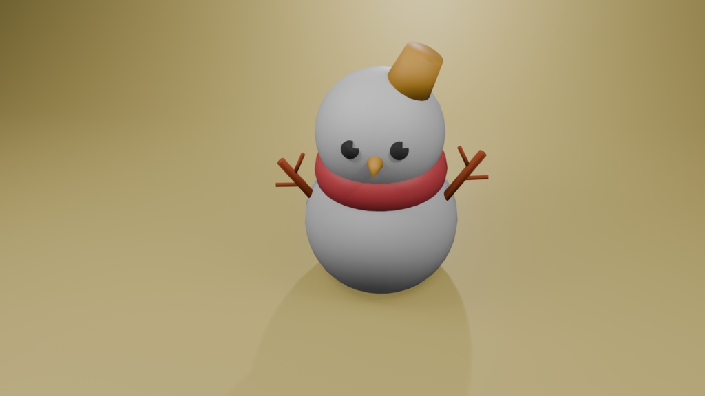 雪だるまのオブジェ