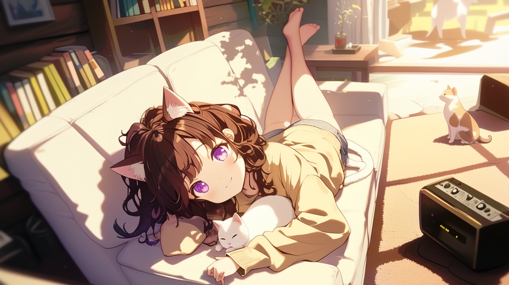 ネコとラジオ