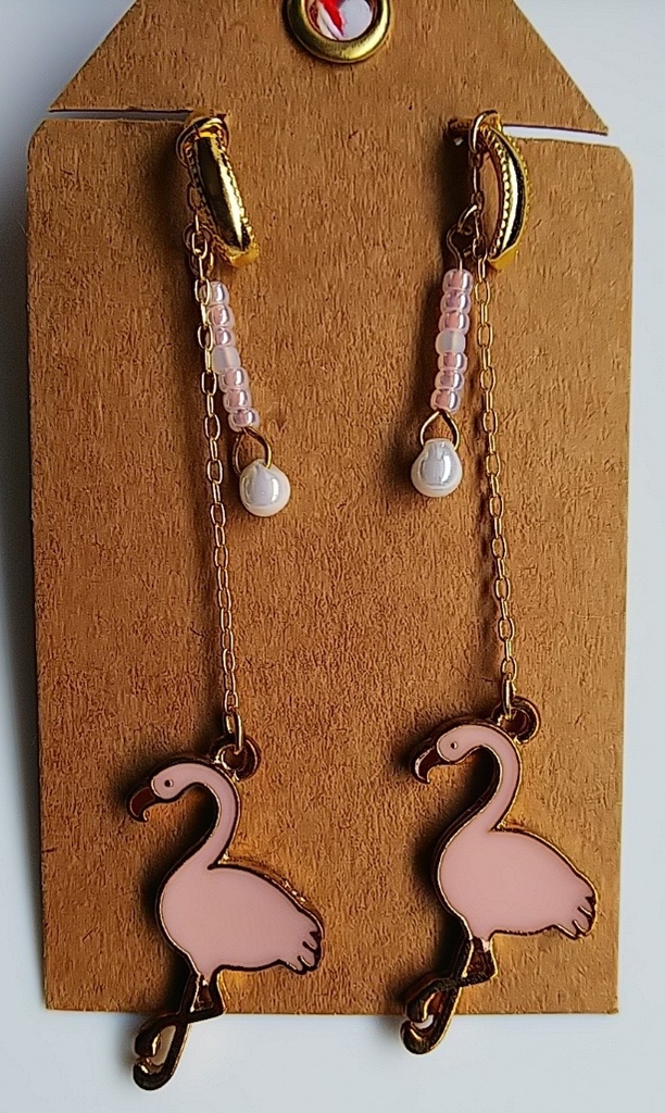 フラミンゴ イヤーカフ