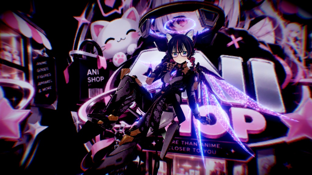 【VRChat & オリジナル3Dモデル】LUXIA / ルクシア Cyberpunk Style 🌃