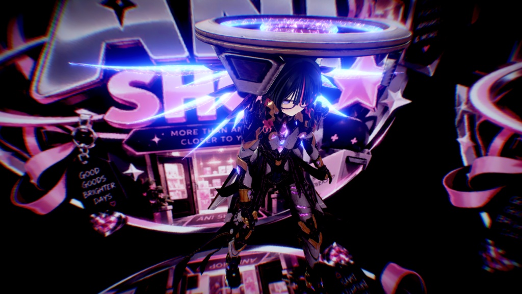 【VRChat & オリジナル3Dモデル】LUXIA / ルクシア Cyberpunk Style 🌃