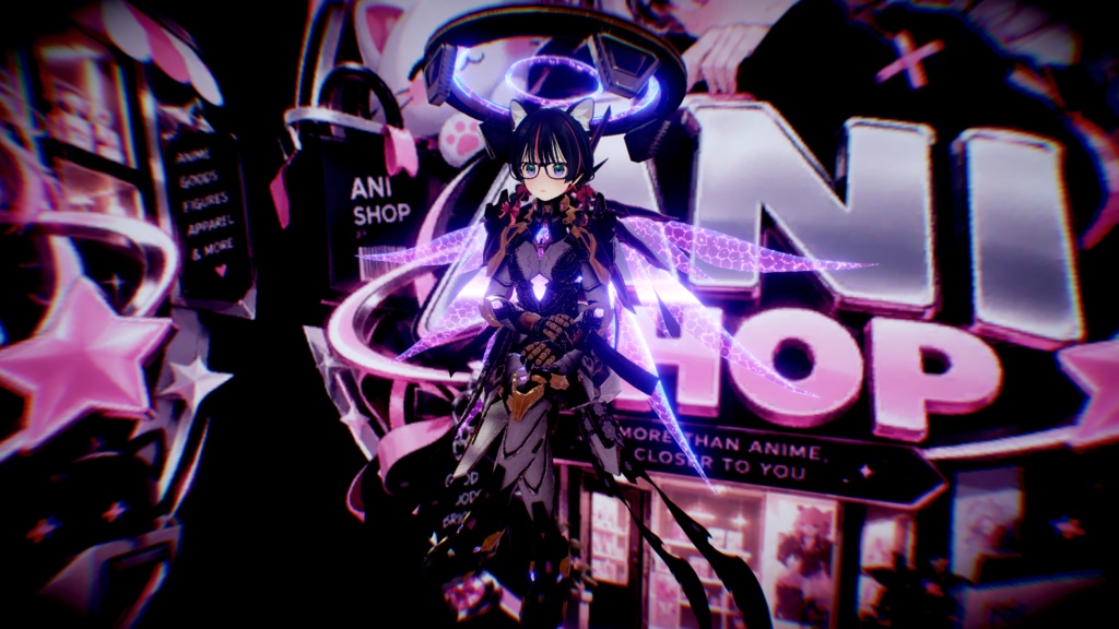 【VRChat & オリジナル3Dモデル】LUXIA / ルクシア Cyberpunk Style 🌃