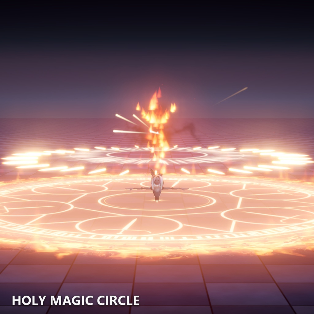 【VRChat】Holy Magic Circle / 大魔法陣＆ルーン展開ギミック