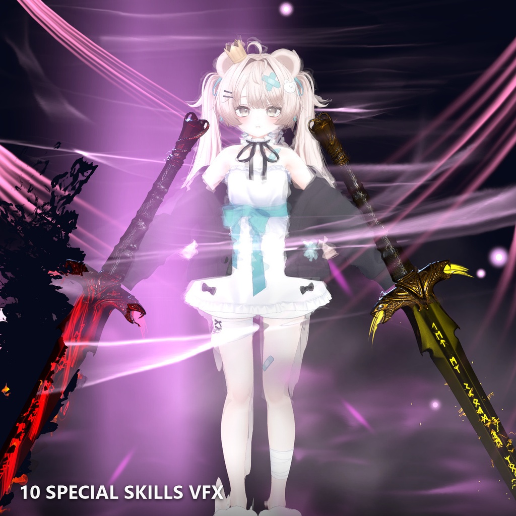 【VRChat/Unity】10 Special Skills VFX Pack / アニメ必殺技エフェクト10種セット