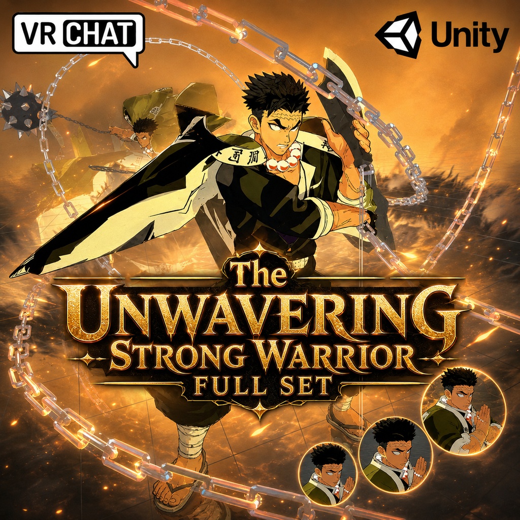 [VRChat] The Unwavering Strong Warrior Full Set ⚔️