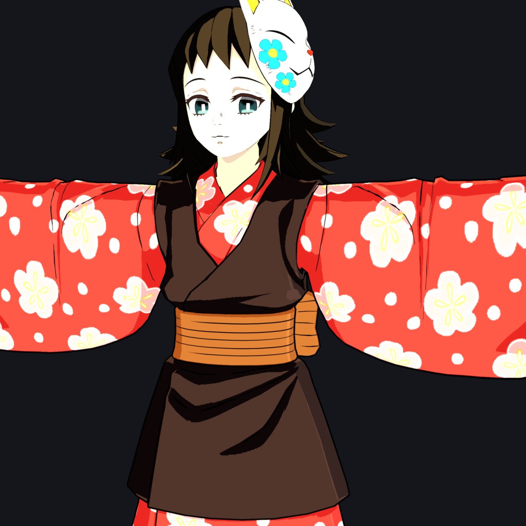 【VRChat】Kitsune Maiden (狐面少女) - Water Breathing VFX