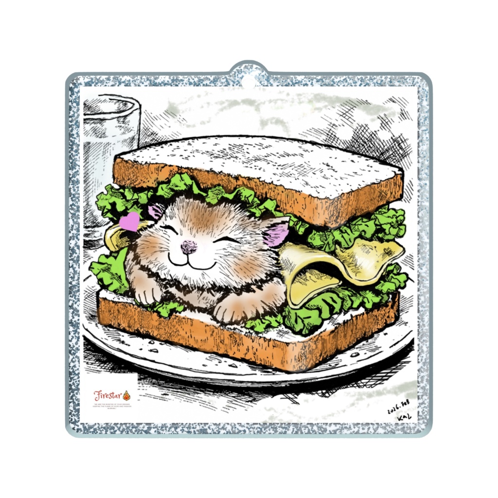 はむサンドイッチ　ラメアクリル