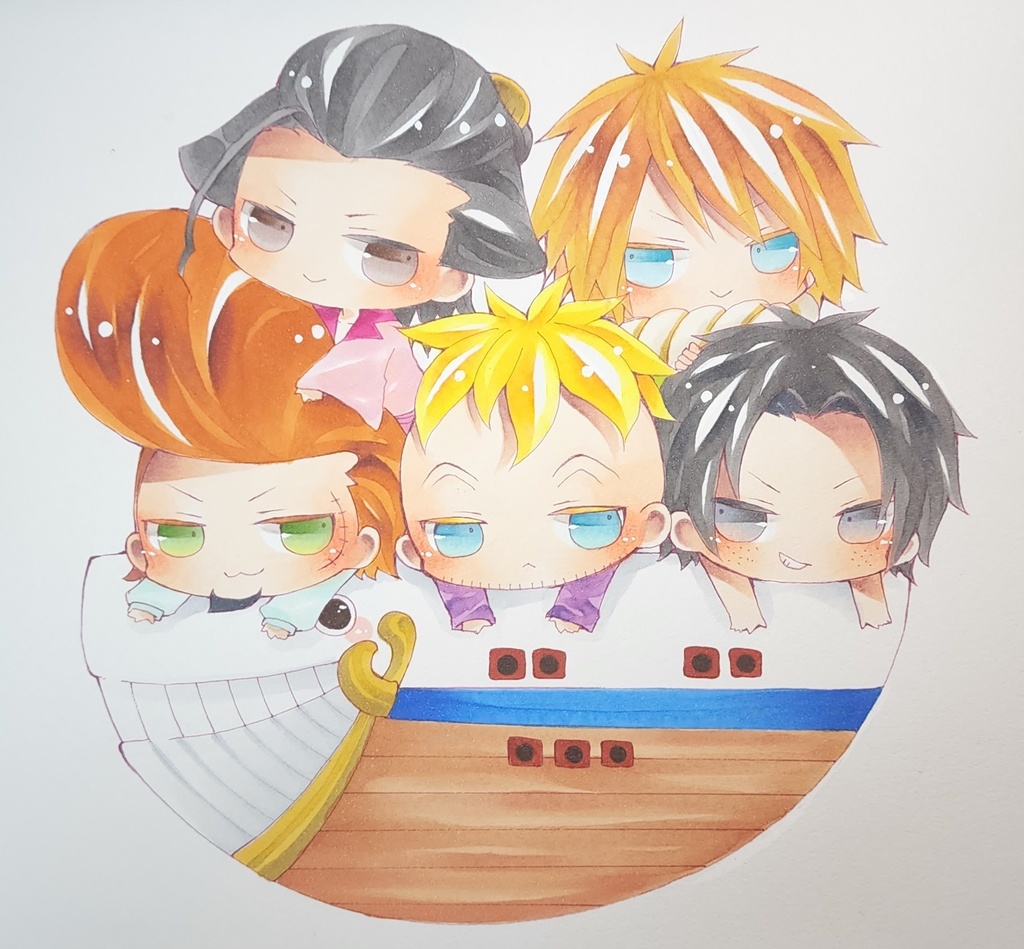 ワンピース イラストセット 梅画楼 Booth