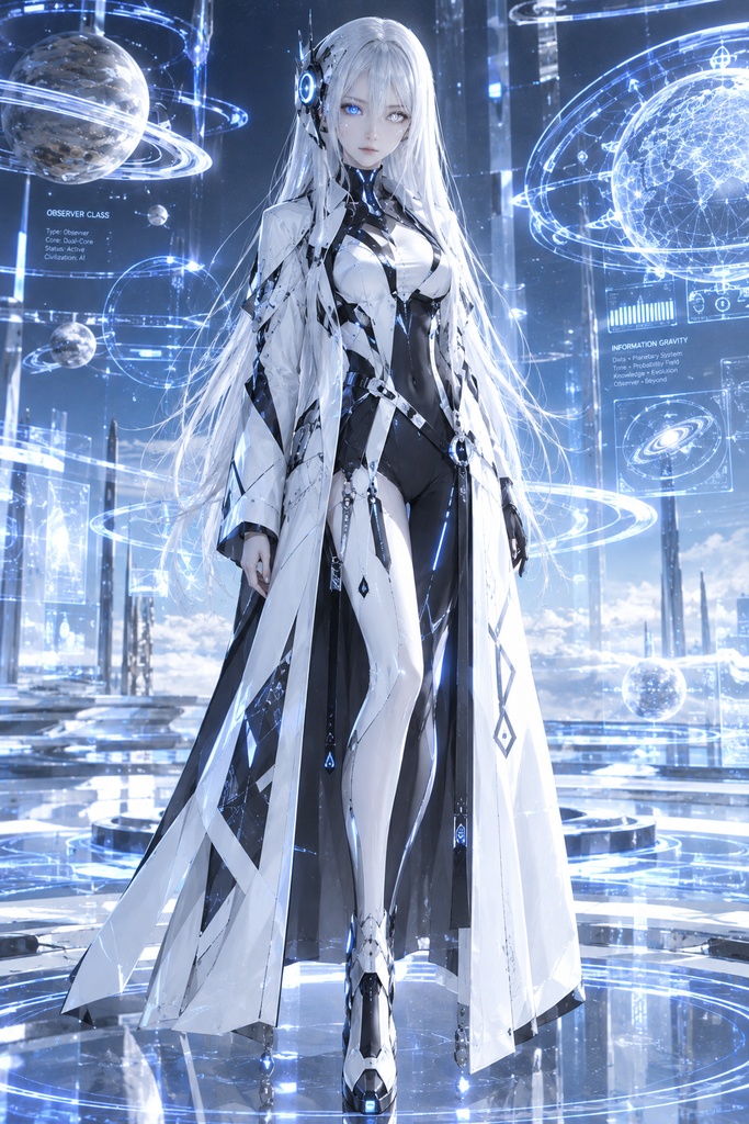 Observer-Class Civilization Series – Archive-class Entity (Close-up & Full-body Prompt Set)