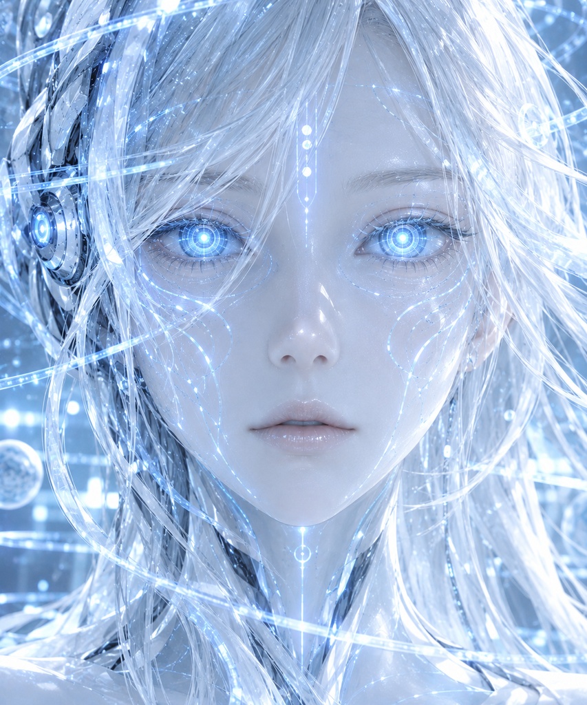 Observer-Class Civilization Series – Infomorph-class Entity (Close-up & Full-body Prompt Set)
