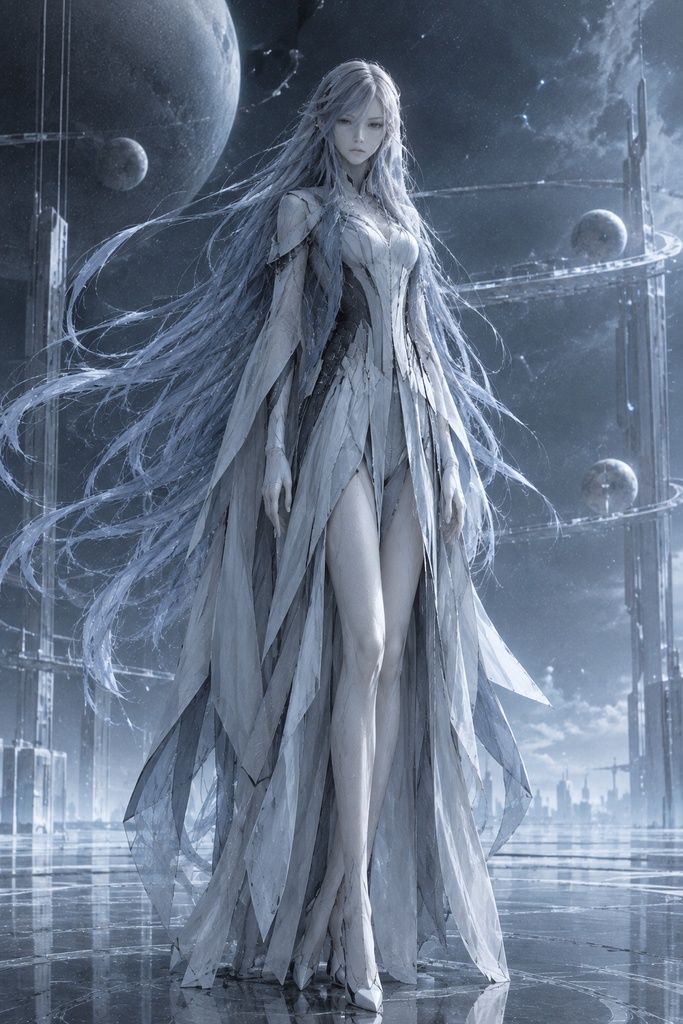 Observer-Class Civilization Series – Sentinel-class Entity (Close-up & Full-body Prompt Set)