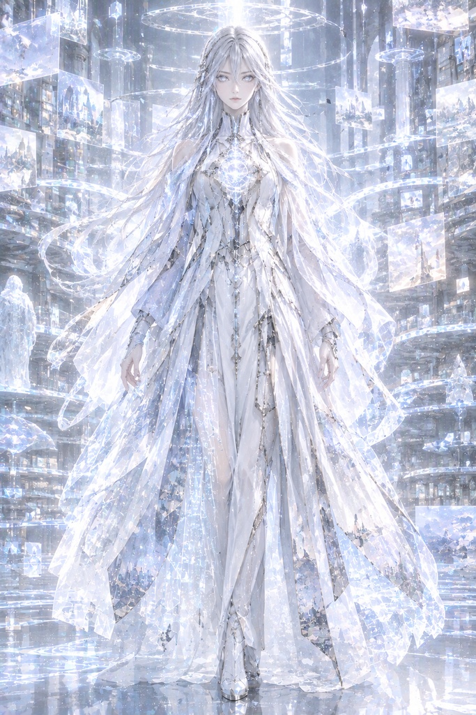 Observer-Class Civilization Series – Archive-class Entity (Close-up & Full-body Prompt Set)