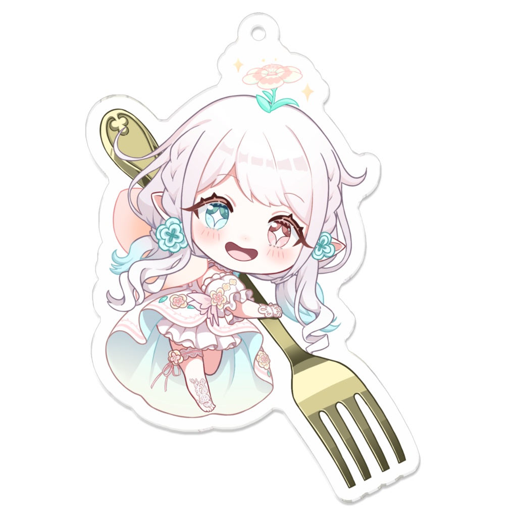 【Tetel's 1st Anniversary Merch】Acrylic keychain(Chibi-Two types-)