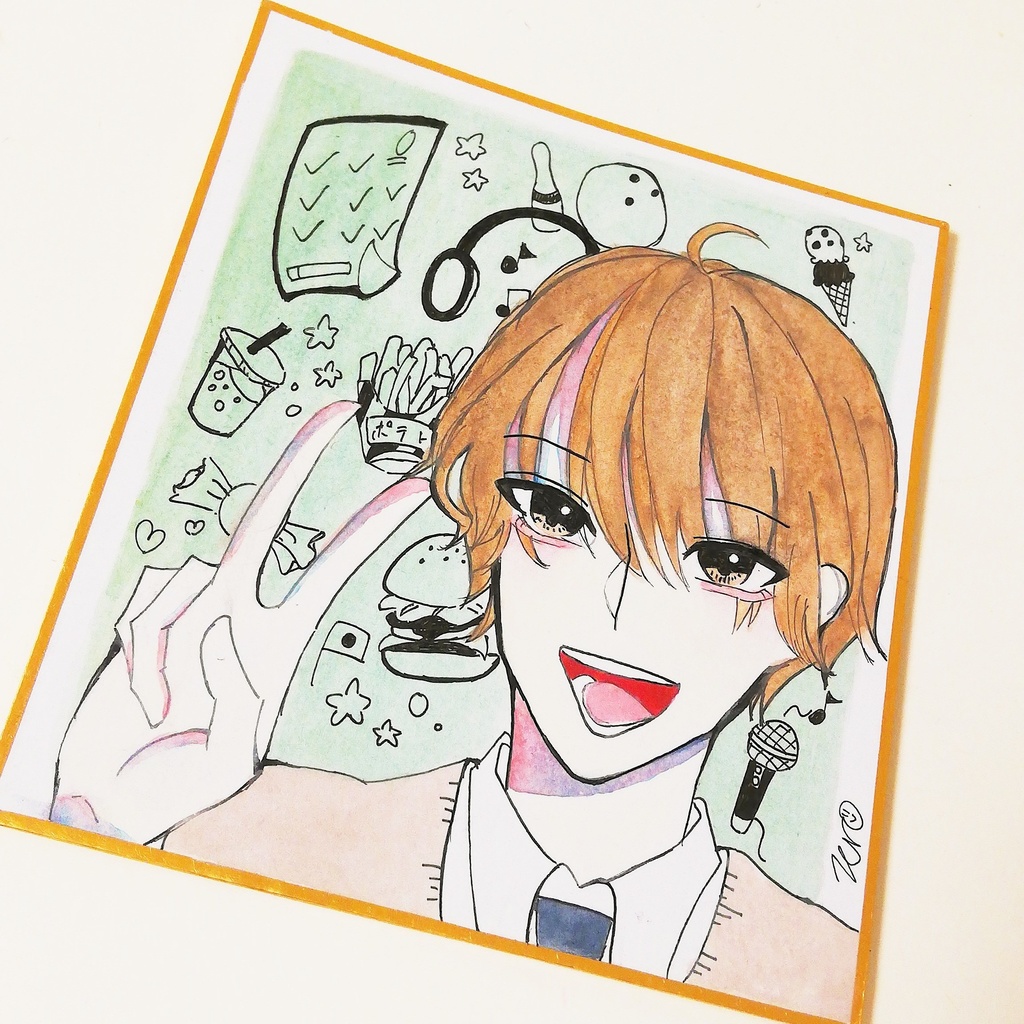 色紙創作イラスト