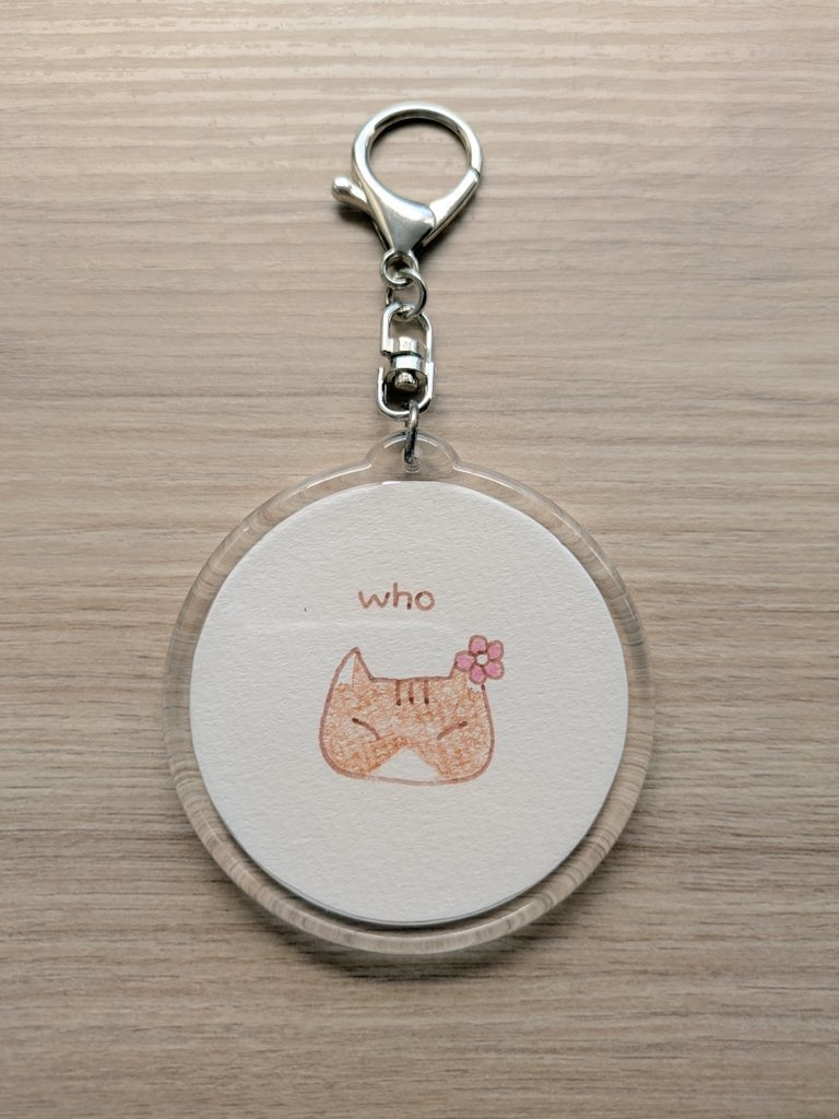 猫のふうちゃん・てんちゃんのキーホルダー