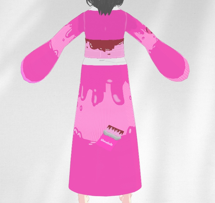 💘メルティちょこれいと🍫浴衣-vroid-