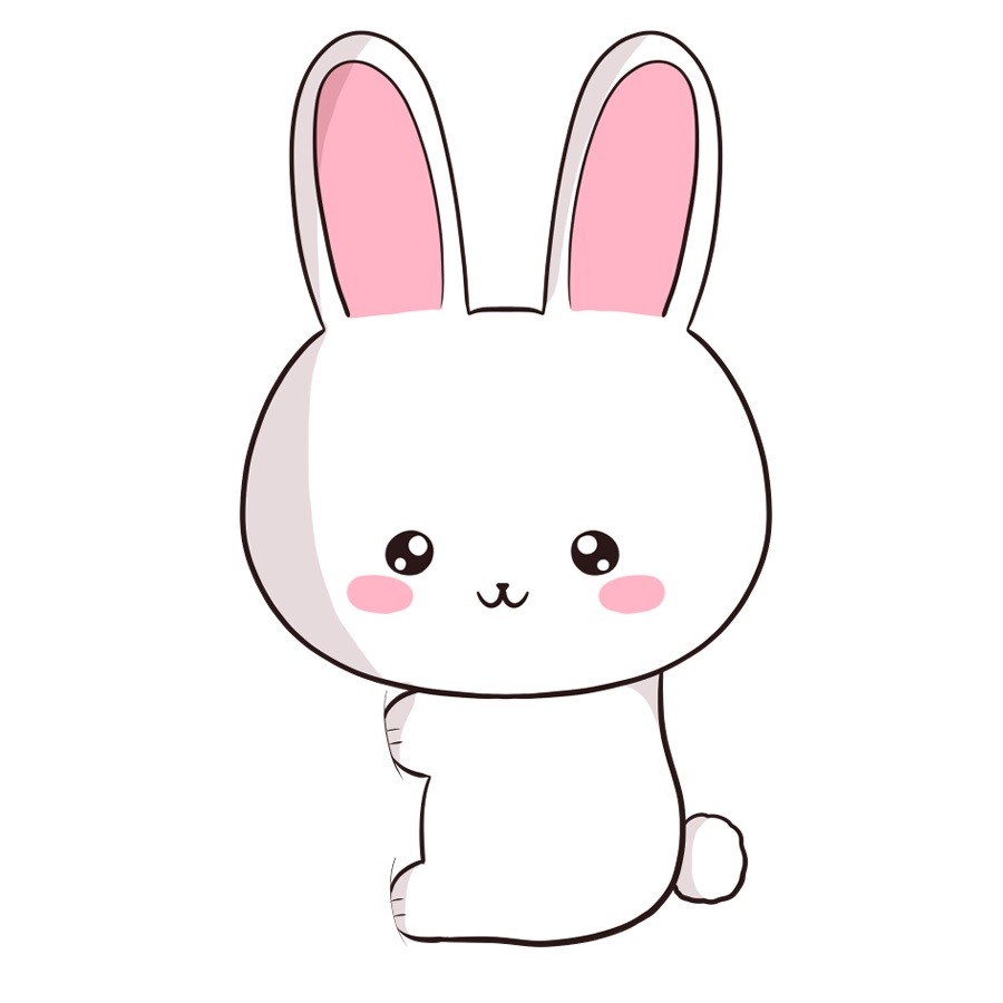 【高解像度】うさちゃんがくっつく素材(商用利用込み)