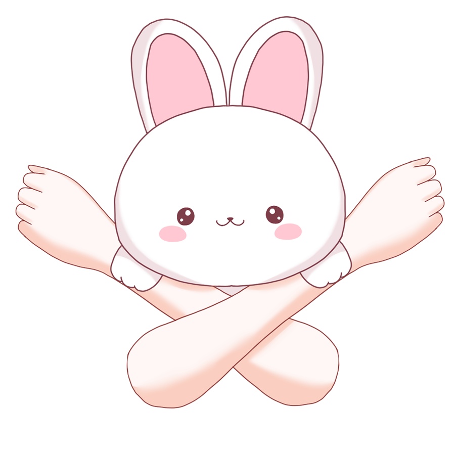 【高解像度】うさちゃんを抱っこする素材(商用利用込み)