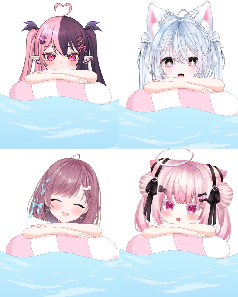 【高解像度】浮き輪の素材(商用利用込み)