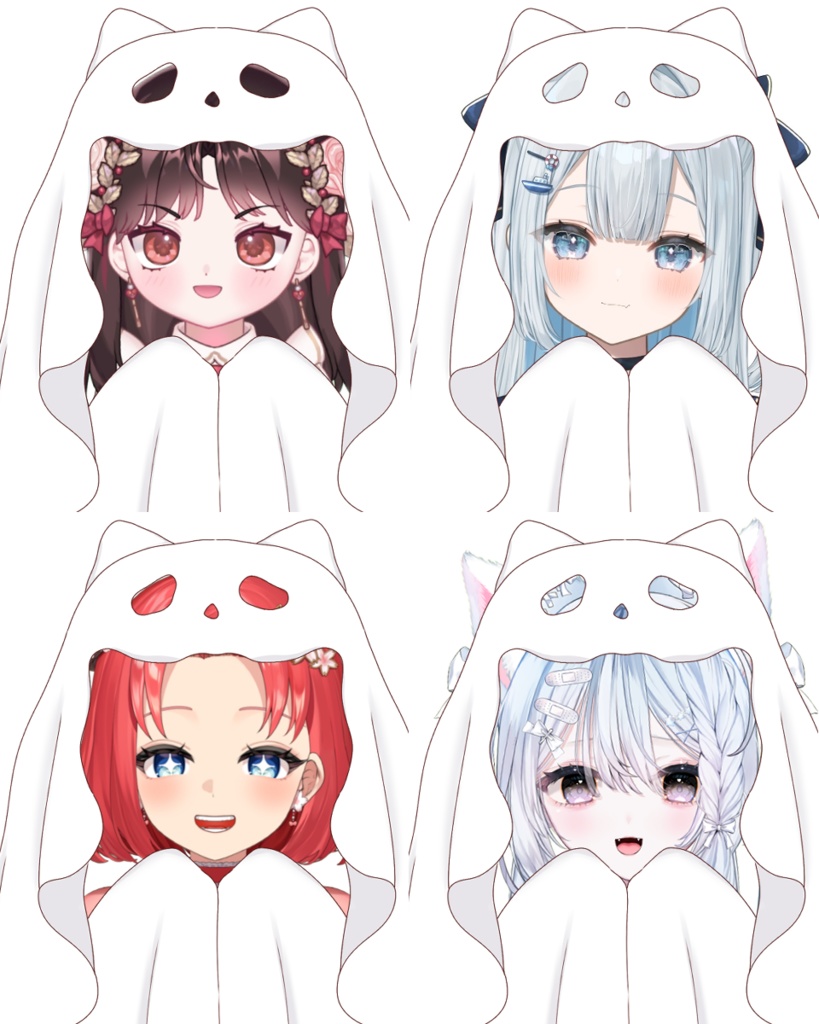 【高解像度】お化けフード２(商用利用込み)