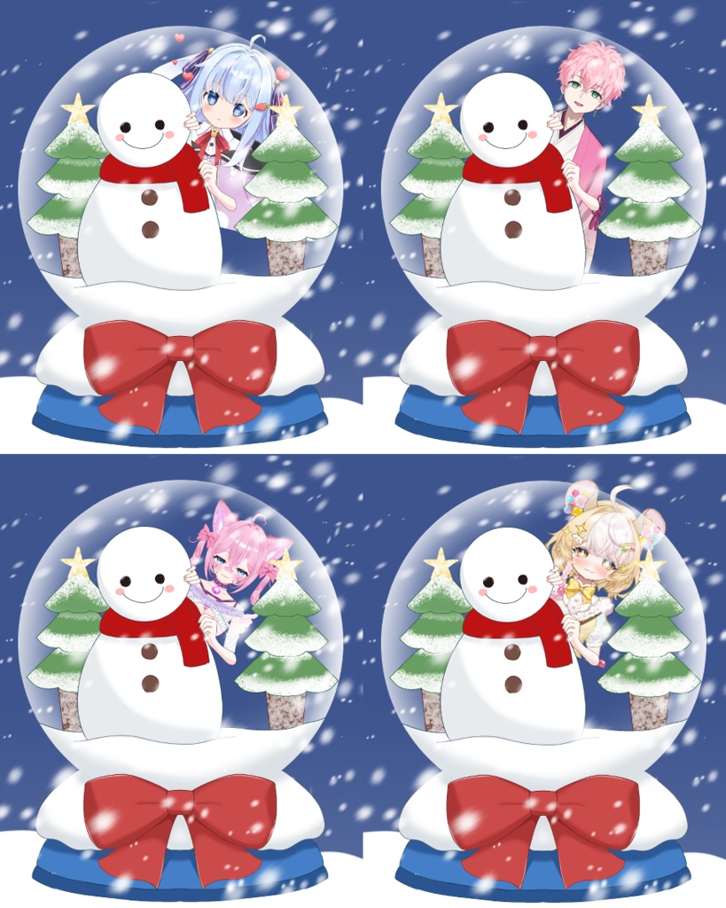 【高解像度】スノードームに入れる素材【商用利用込み】