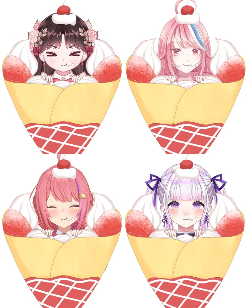 【高解像度】クレープになっちゃう素材（商用利用込み）